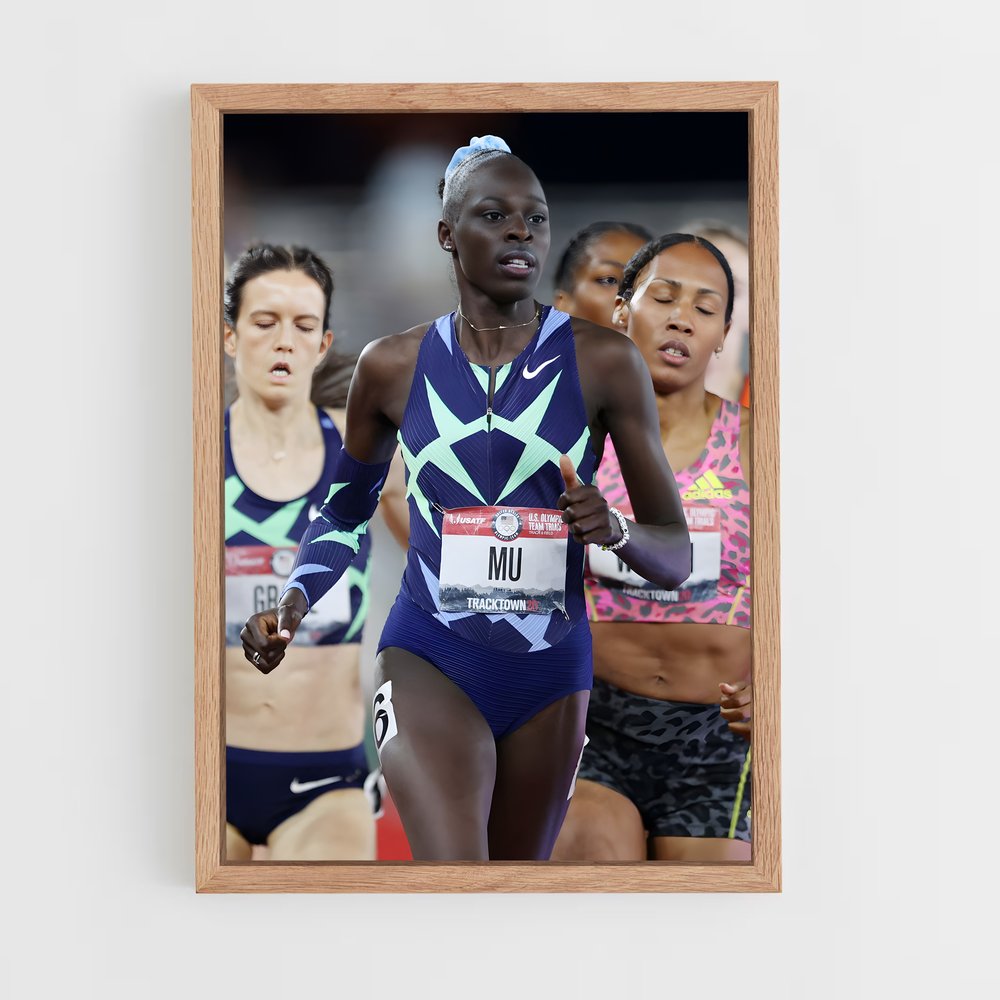 Poster Athing Détermination – affiche Athlétisme (vue 4)